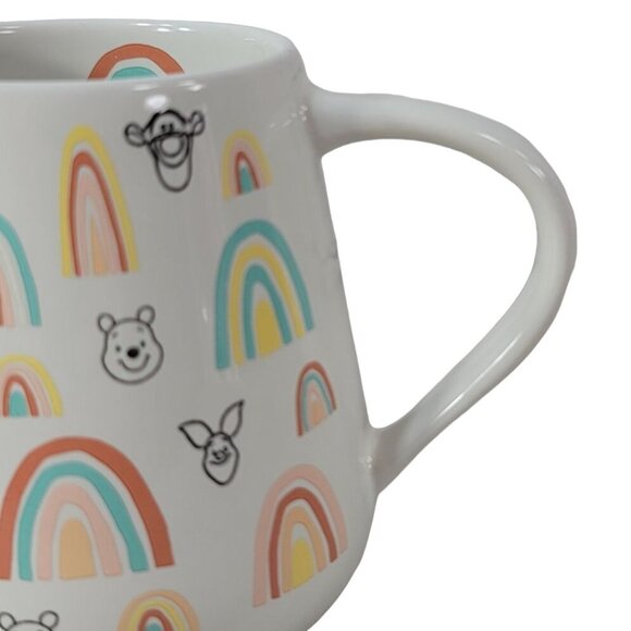 Disney Parks Winnie The Pooh & Pals Rainbows Mug 21oz Large Piglet Tigger NEW - Picture 2 of 12